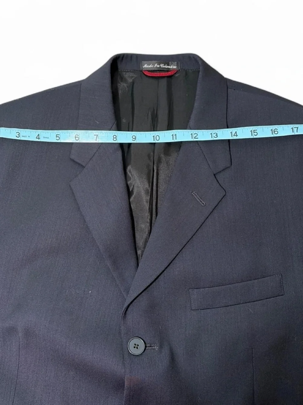 Pierre Cardin Dark Navy Three-Button Men's Suit Jacket
